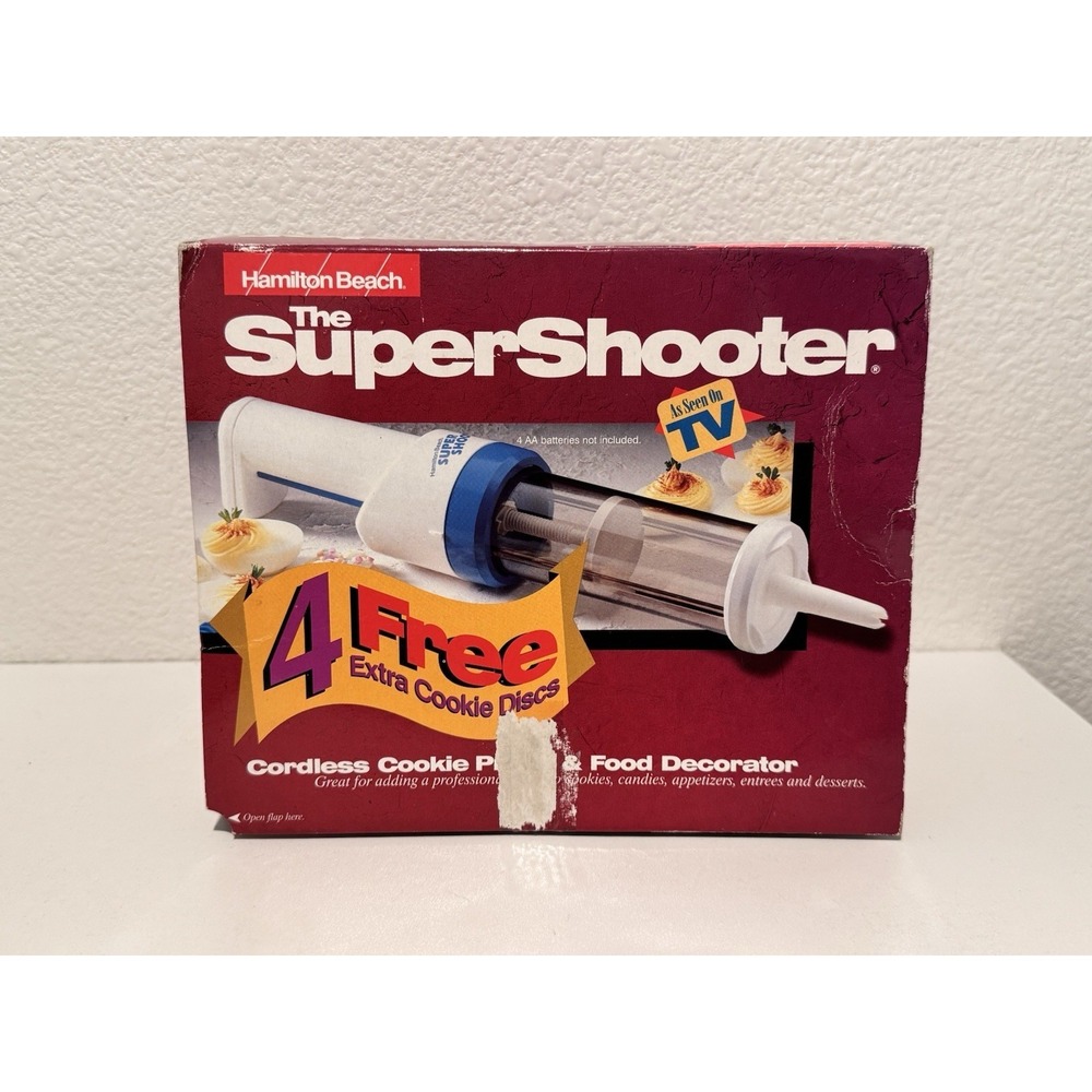 Hamilton Beach Super Shooter Cordless Cookie Press & Food Decorator W OG Box